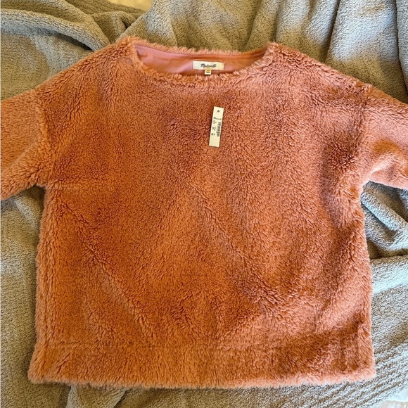 Madewell Superfurry Coral Pullover Sweater - Picture 6 of 12